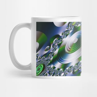 Shiny disc abstract pattern Mug